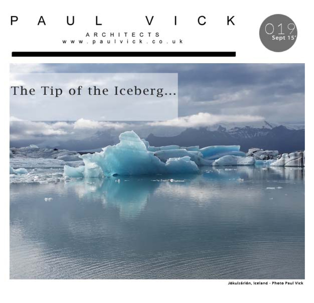 Paul Vick Newsletter