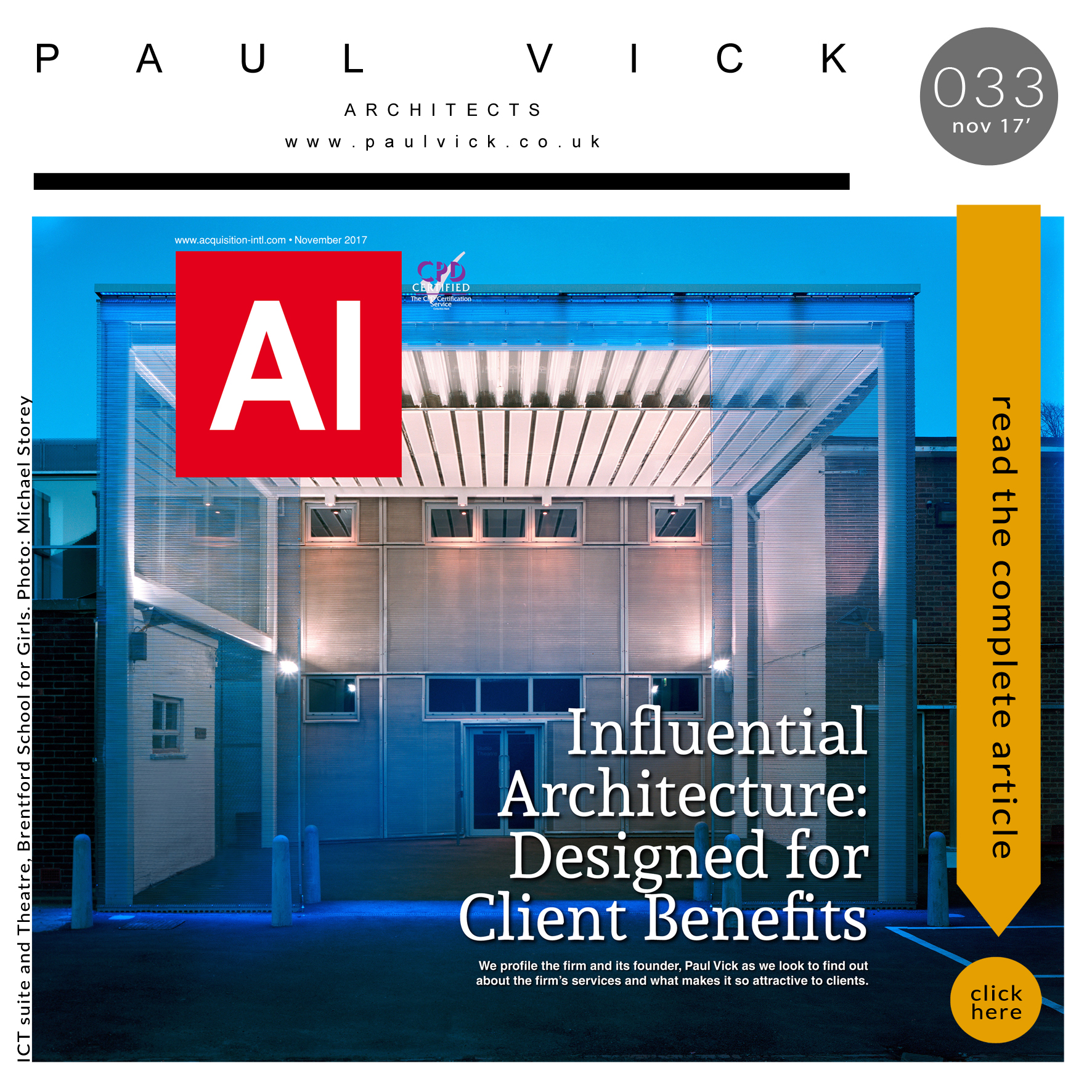 Paul Vick Newsletter